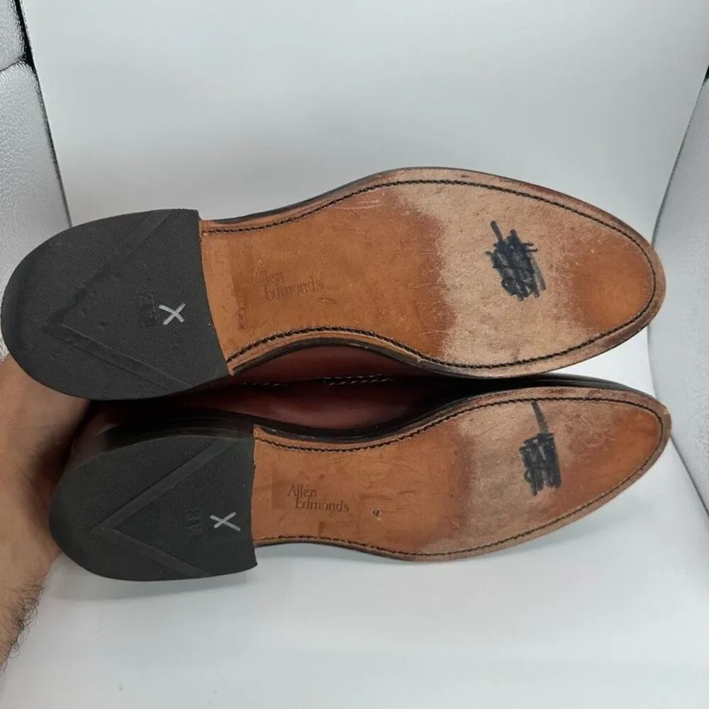 Allen Edmonds Dress Shoes‎ Mens Size 10 A Brown Brookwood Loafers Leather Oxford